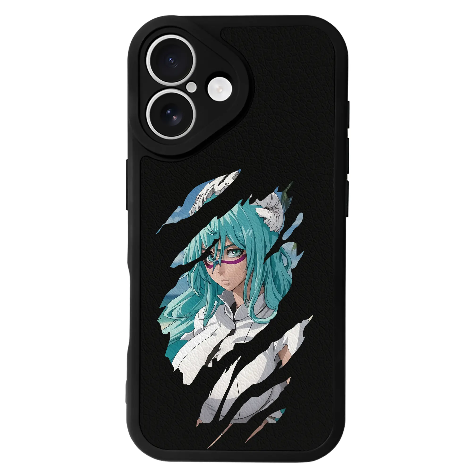 ブリーチ グッズ ネリエル・トゥ・オーデルシュヴァンク - IPhone 16シリーズ対応 ・ シリコンスマホケース ・ レザー調 ・ 高精度フィット ・ 耐衝撃 ・ ワイヤレス充電対応 ・ 精密カット